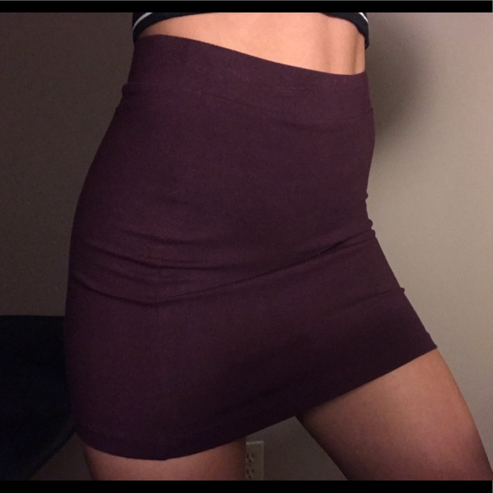 Maroon skirt